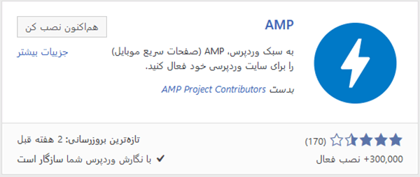 پلاگین امپ وردپرس