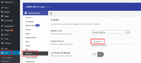 سینک کردن آنالیتیکس و امپ